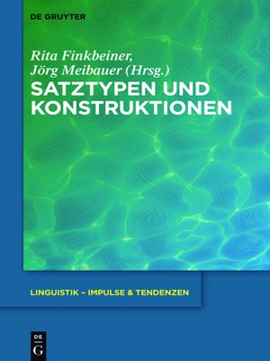 cover image of Satztypen und Konstruktionen